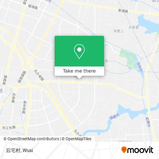 后宅村 map