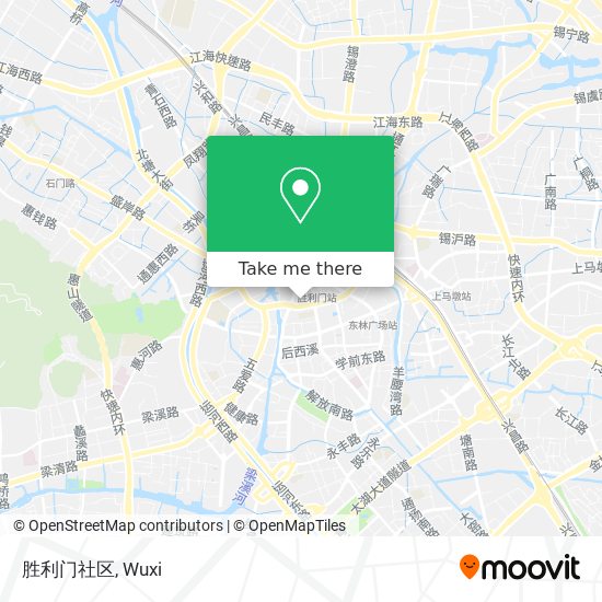 胜利门社区 map