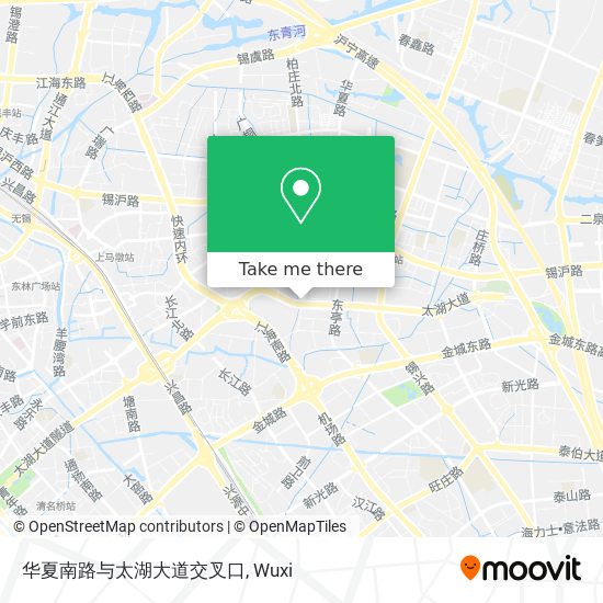 华夏南路与太湖大道交叉口 map