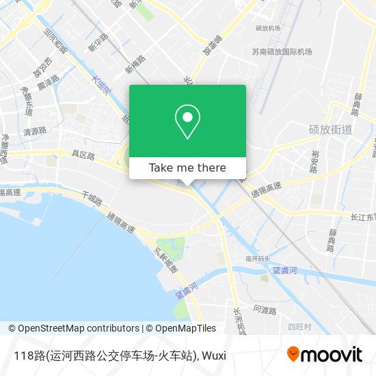 118路(运河西路公交停车场-火车站) map
