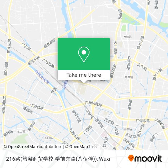 216路(旅游商贸学校-学前东路(八佰伴)) map