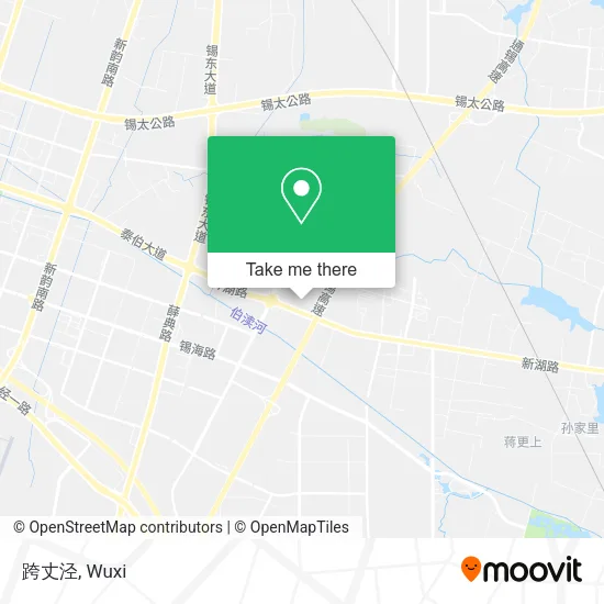 跨丈泾 map