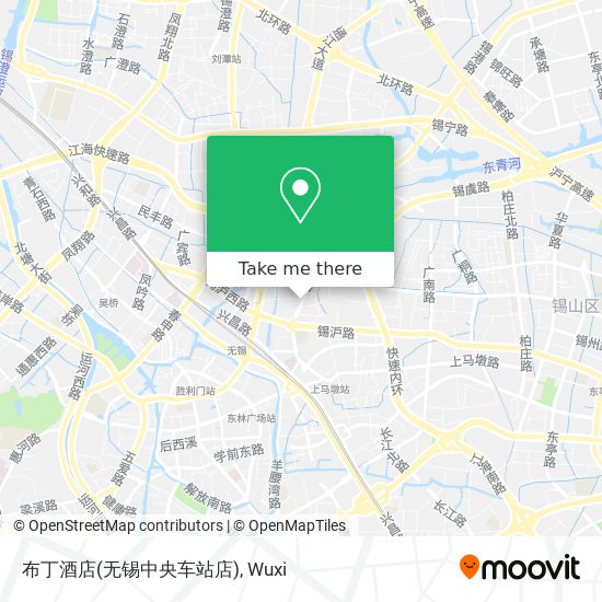 布丁酒店(无锡中央车站店) map