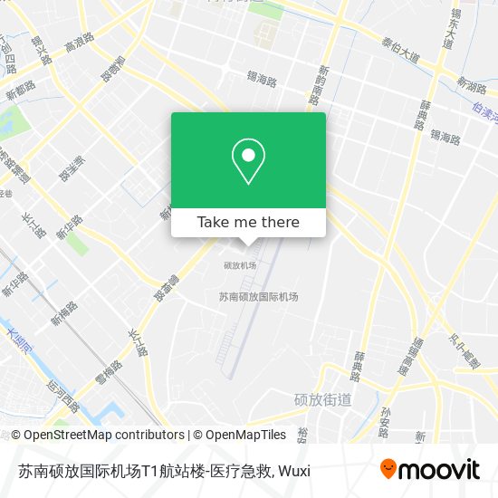 苏南硕放国际机场T1航站楼-医疗急救 map