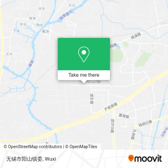 无锡市阳山镇委 map