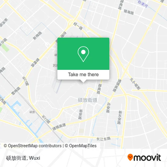 硕放街道 map