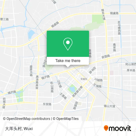 大厍头村 map
