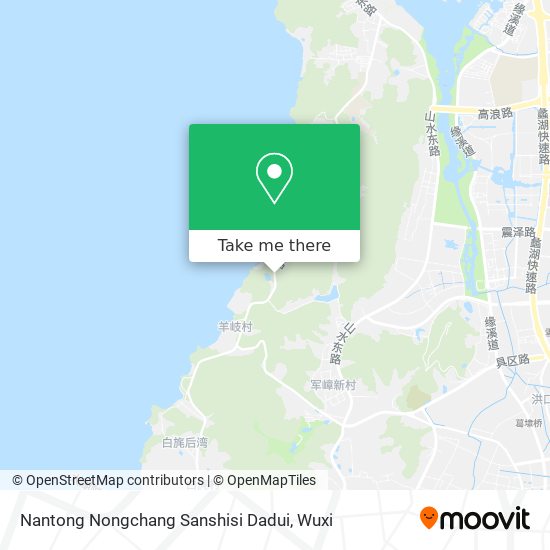 Nantong Nongchang Sanshisi Dadui map