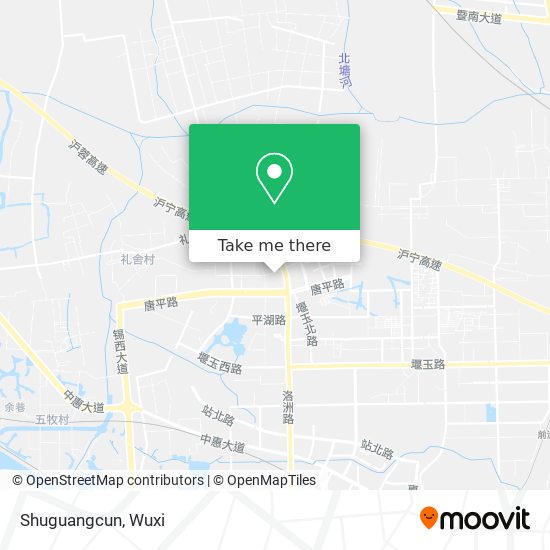 Shuguangcun map