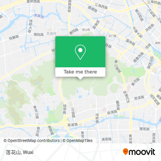 莲花山 map