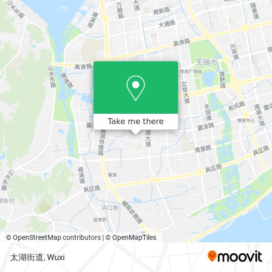 太湖街道 map