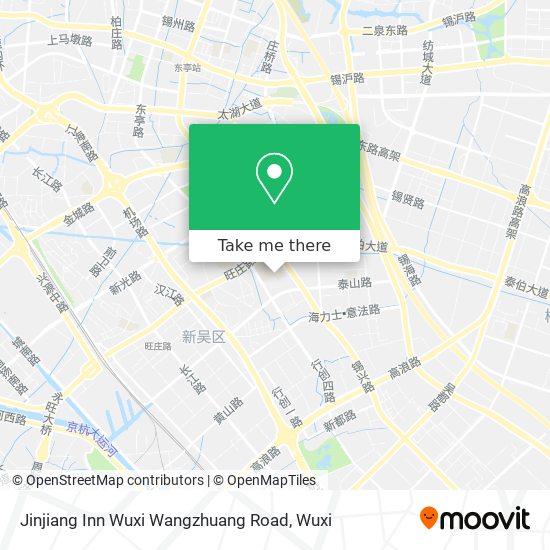 Jinjiang Inn Wuxi Wangzhuang Road map