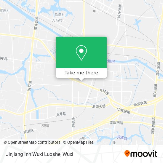 Jinjiang Inn Wuxi Luoshe map