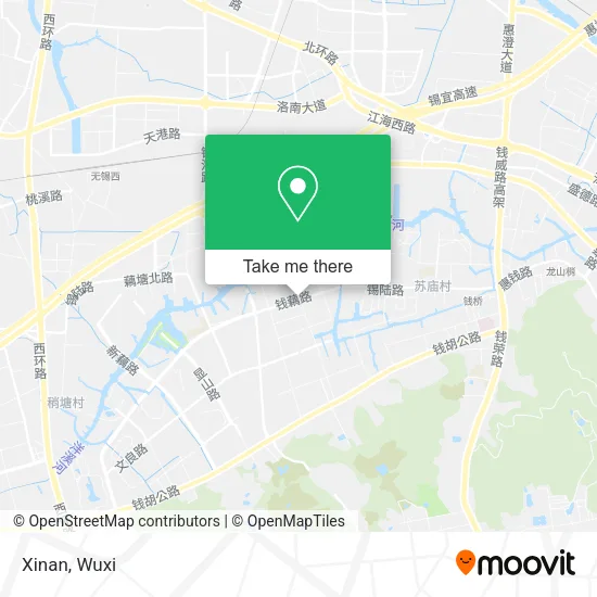 Xinan map