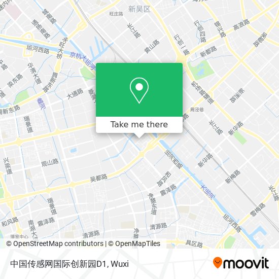 中国传感网国际创新园D1 map