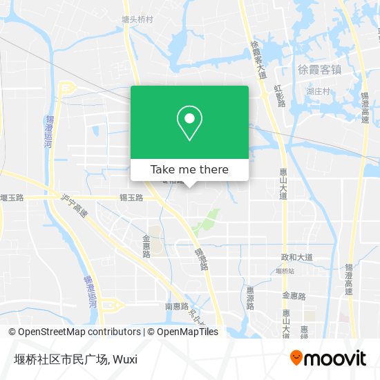 堰桥社区市民广场 map