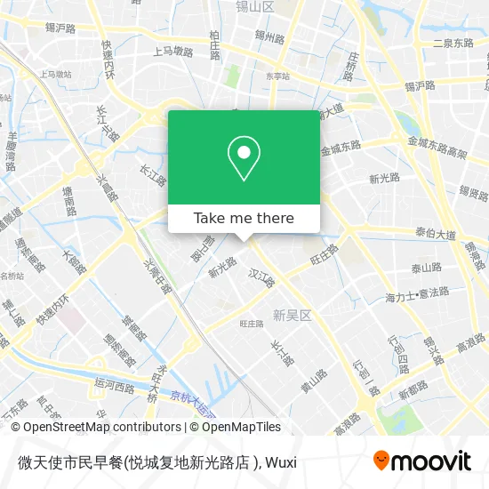 微天使市民早餐(悦城复地新光路店 ) map