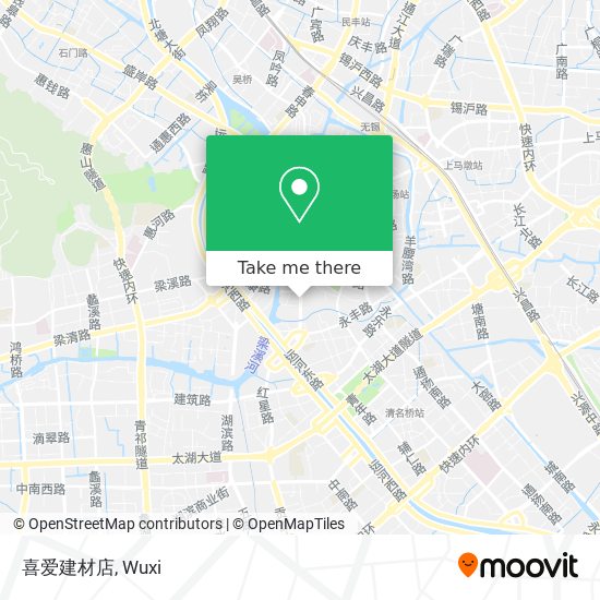 喜爱建材店 map