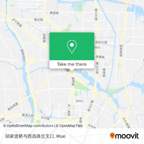胡家渡桥与西昌路交叉口 map
