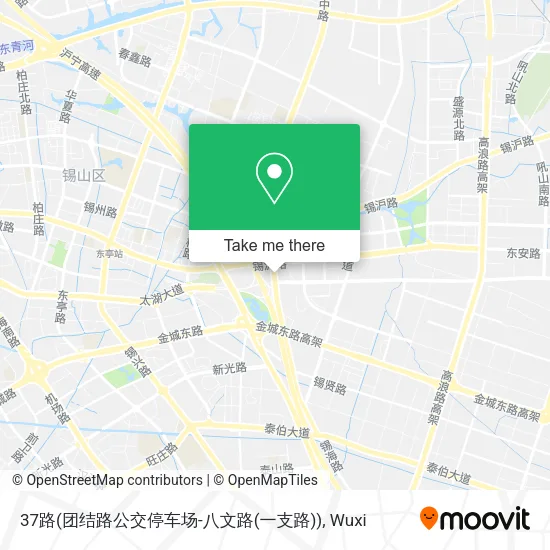 37路(团结路公交停车场-八文路(一支路)) map