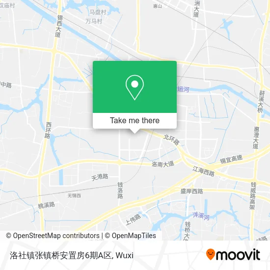 洛社镇张镇桥安置房6期A区 map