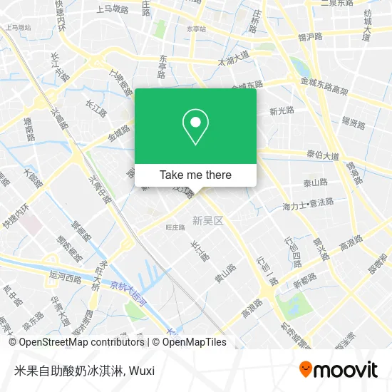 米果自助酸奶冰淇淋 map