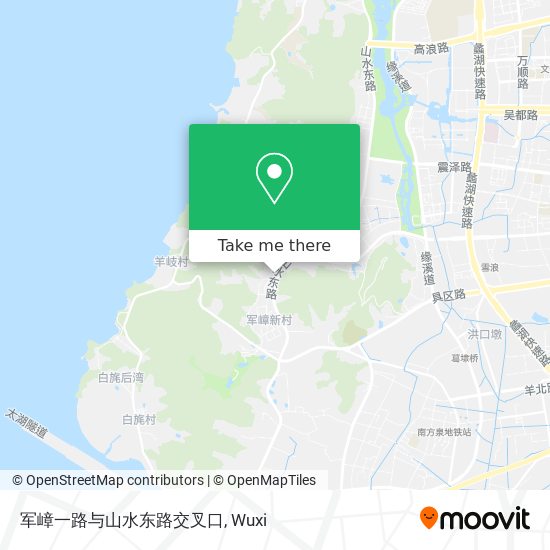 军嶂一路与山水东路交叉口 map