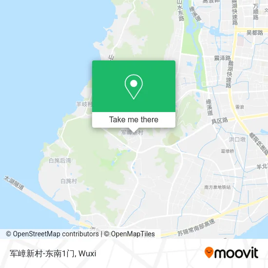 军嶂新村-东南1门 map