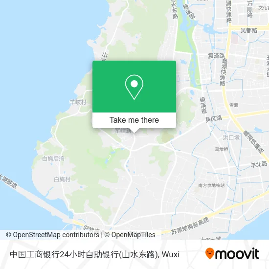 中国工商银行24小时自助银行(山水东路) map