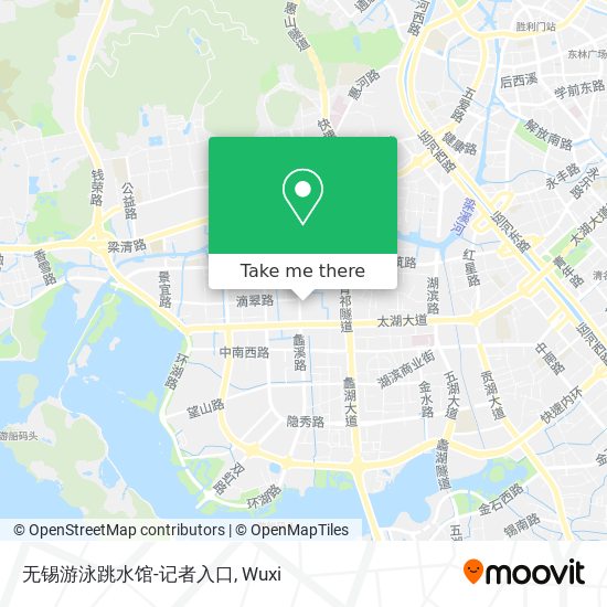 无锡游泳跳水馆-记者入口 map