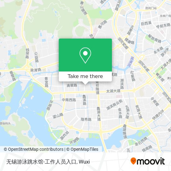 无锡游泳跳水馆-工作人员入口 map