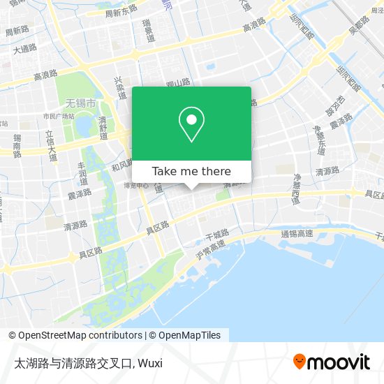 太湖路与清源路交叉口 map