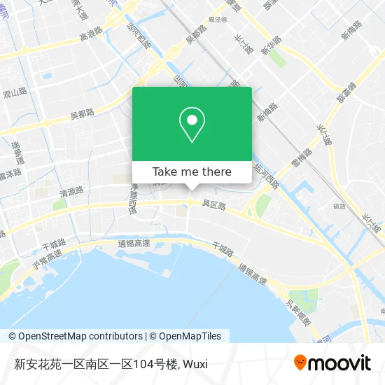 新安花苑一区南区一区104号楼 map
