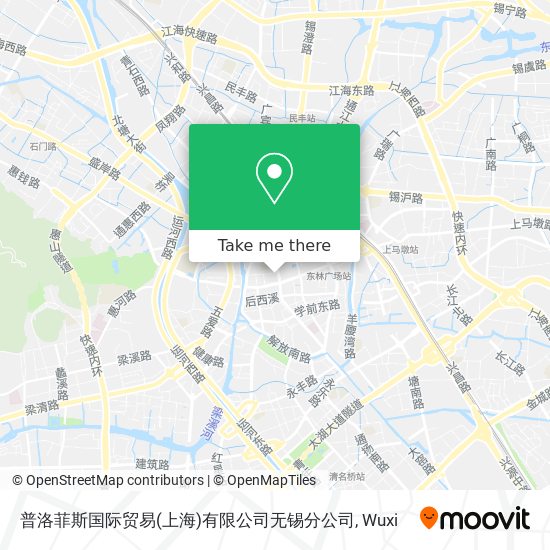 普洛菲斯国际贸易(上海)有限公司无锡分公司 map