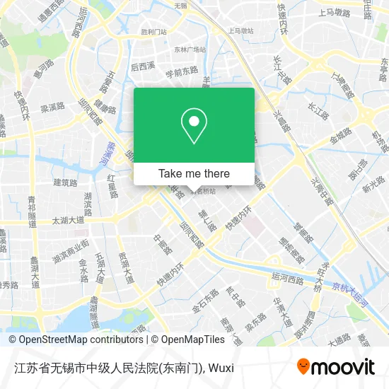 江苏省无锡市中级人民法院(东南门) map