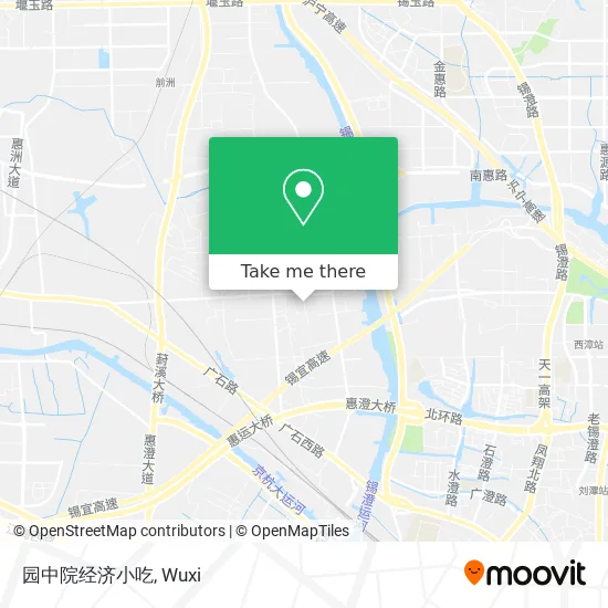 园中院经济小吃 map