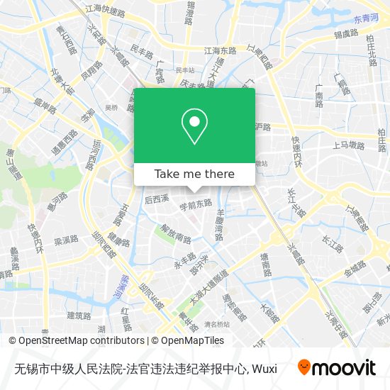 无锡市中级人民法院-法官违法违纪举报中心 map
