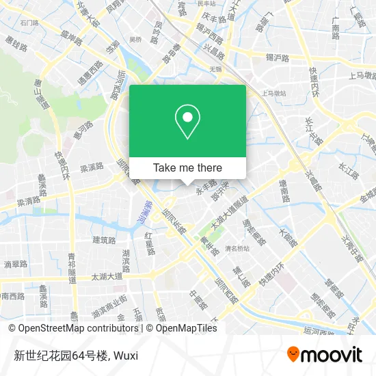 新世纪花园64号楼 map