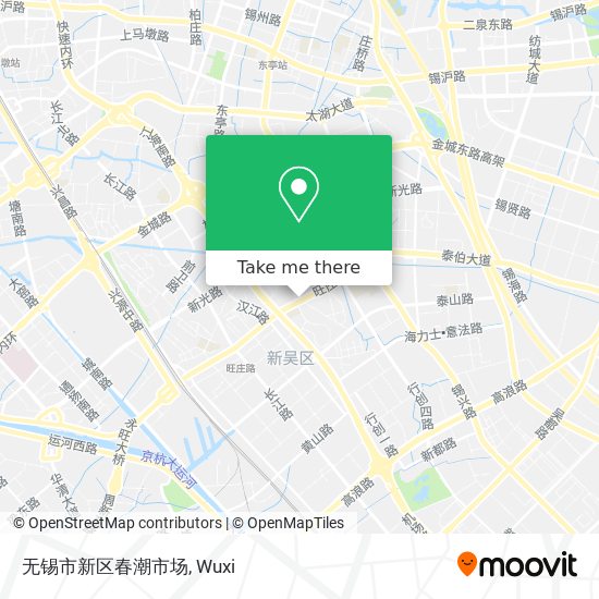 无锡市新区春潮市场 map