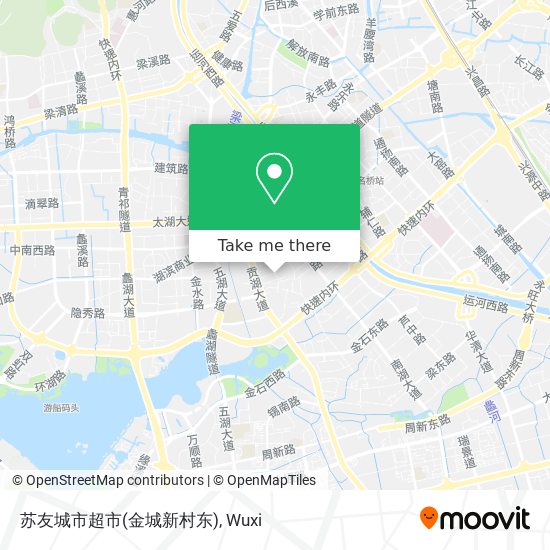 苏友城市超市(金城新村东) map