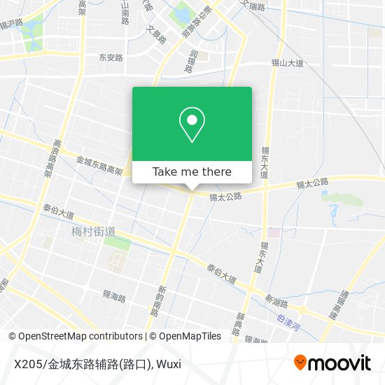 X205/金城东路辅路(路口) map