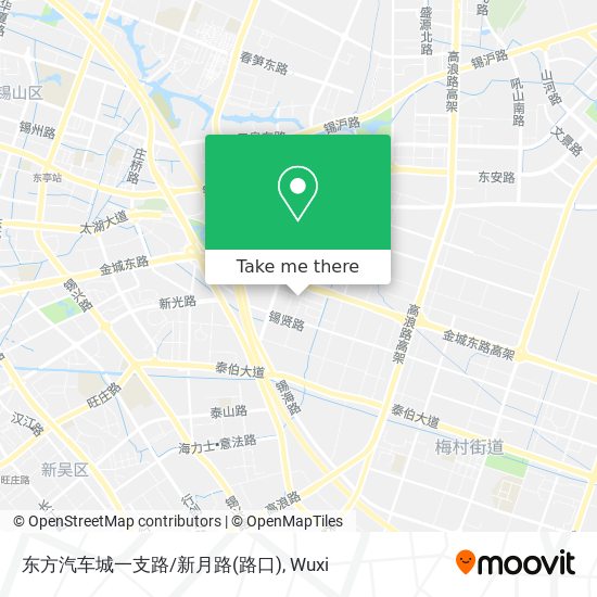 东方汽车城一支路/新月路(路口) map