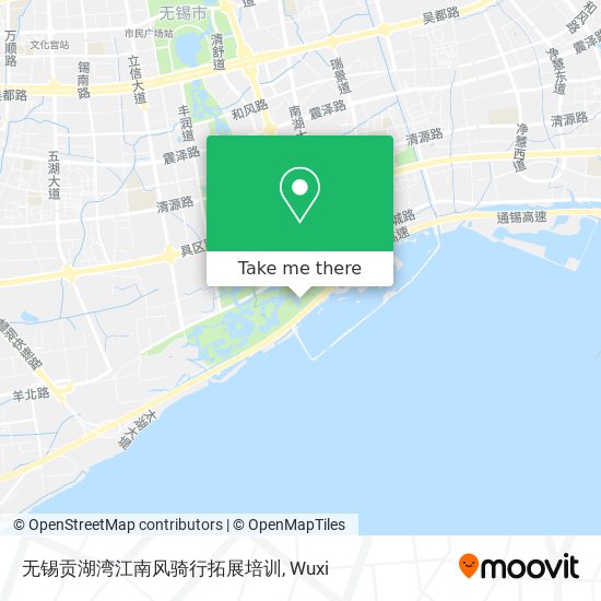 无锡贡湖湾江南风骑行拓展培训 map