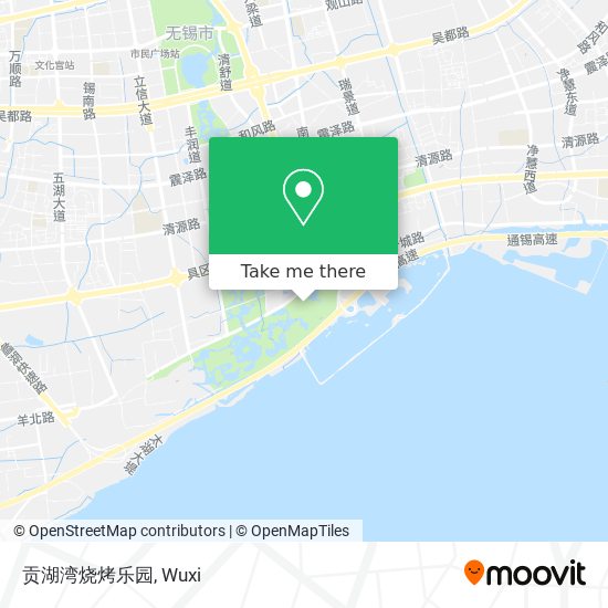 贡湖湾烧烤乐园 map