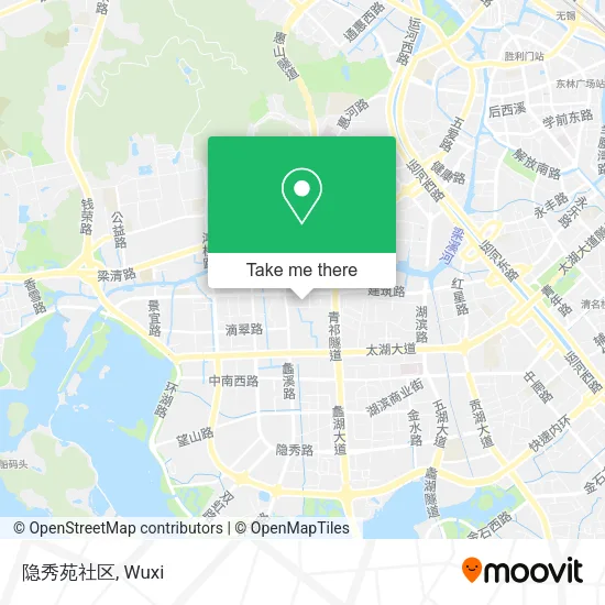 隐秀苑社区 map