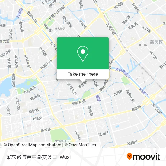 梁东路与芦中路交叉口 map