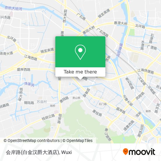 会岸路(白金汉爵大酒店) map