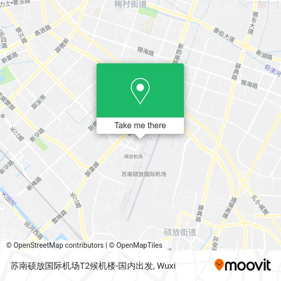 苏南硕放国际机场T2候机楼-国内出发 map