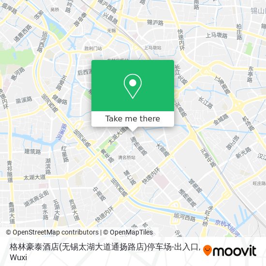 格林豪泰酒店(无锡太湖大道通扬路店)停车场-出入口 map