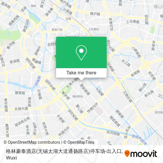 格林豪泰酒店(无锡太湖大道通扬路店)停车场-出入口 map